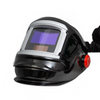 Máscara de soldagem purificadora de ar com energia solar, escurecimento automático, filtro de ar, ventilação, capacete respirador de soldagem